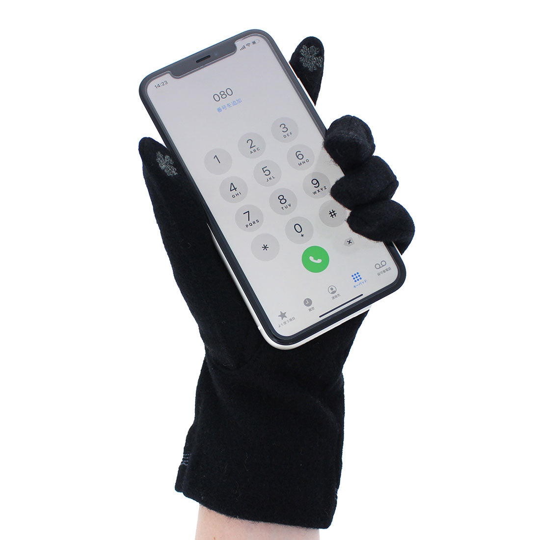 ローラ アシュレイ LAURA ASHLEY 婦人 ジャージ手袋 スマホ対応 五本指