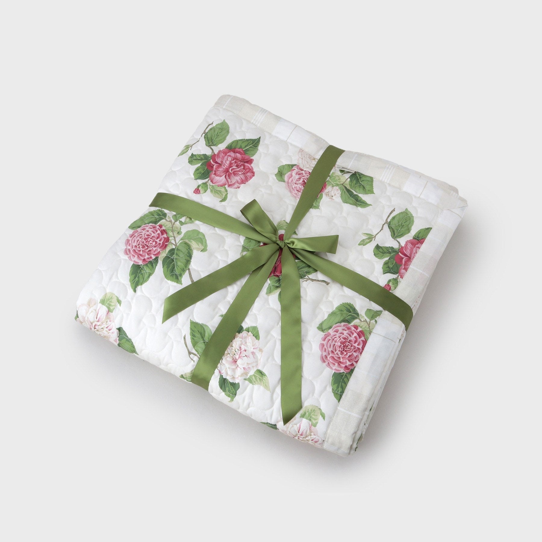 ローラ アシュレイ LAURA ASHLEY カミール柄 キルトマルチカバー 200×200cm (アイボリー(104)) アイボリー(104)