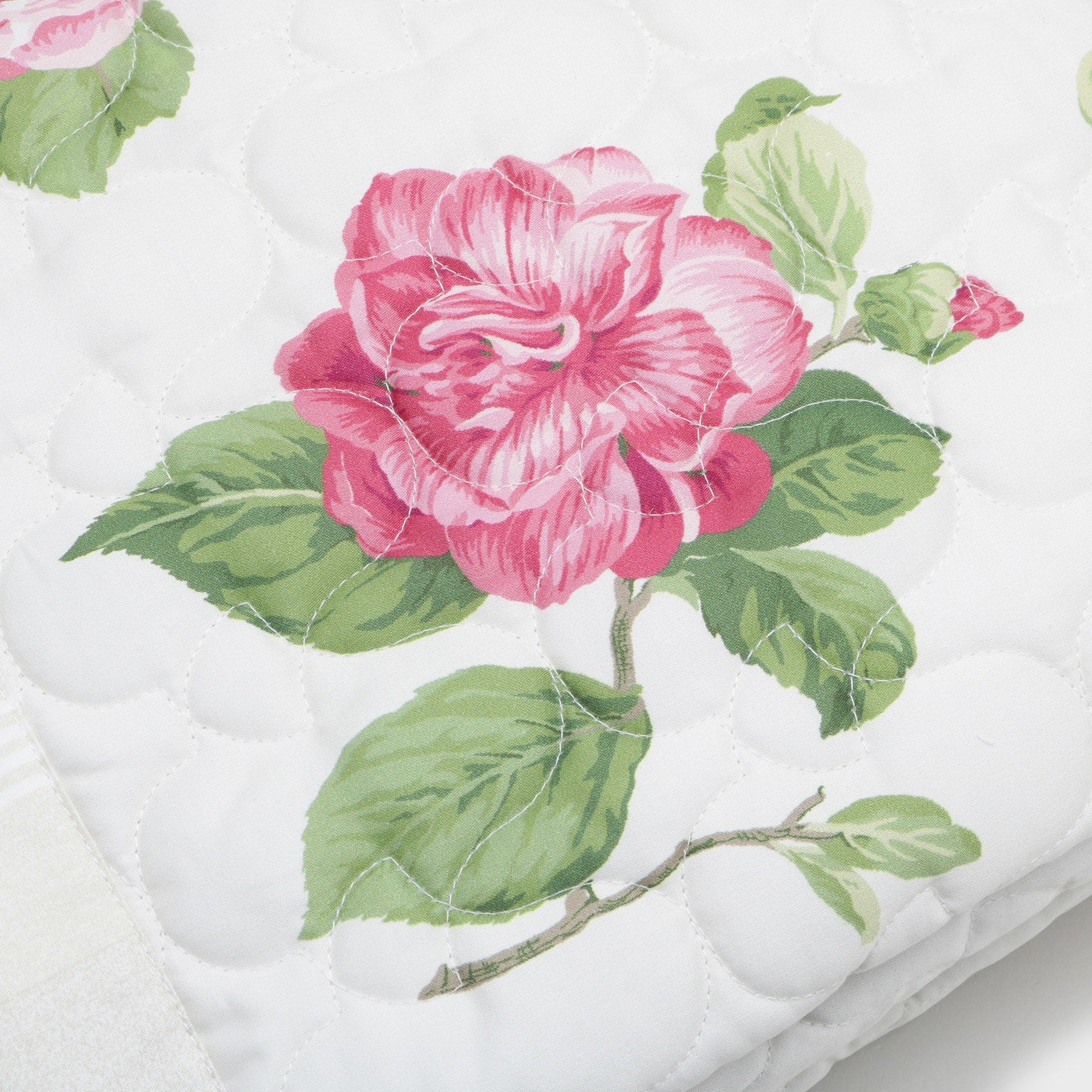 ローラ アシュレイ LAURA ASHLEY カミール柄 キルトマルチカバー 200×200cm (アイボリー(104)) アイボリー(104)