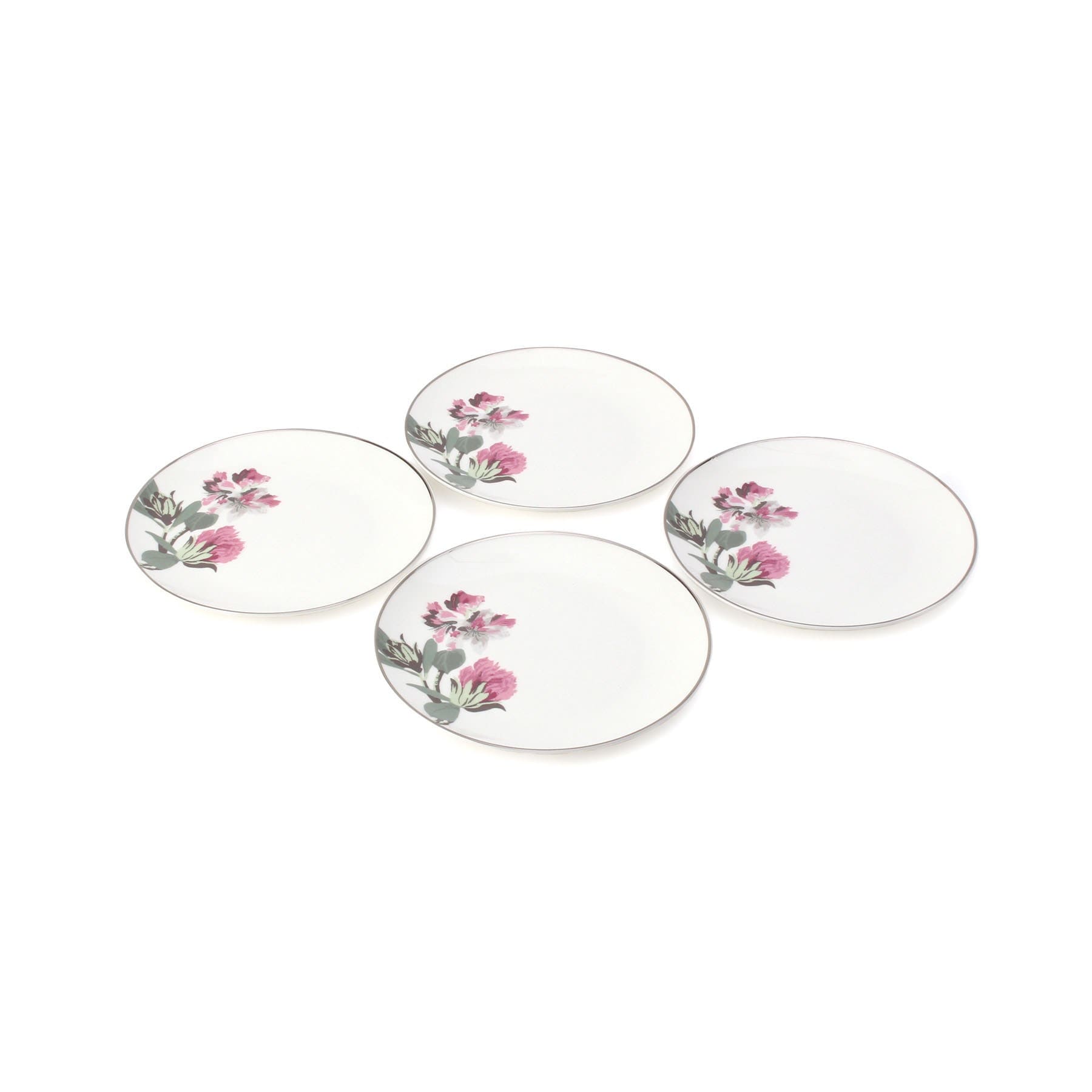 Laura Ashley Flower Cake Plate Set of 4 (Non-returnable item)