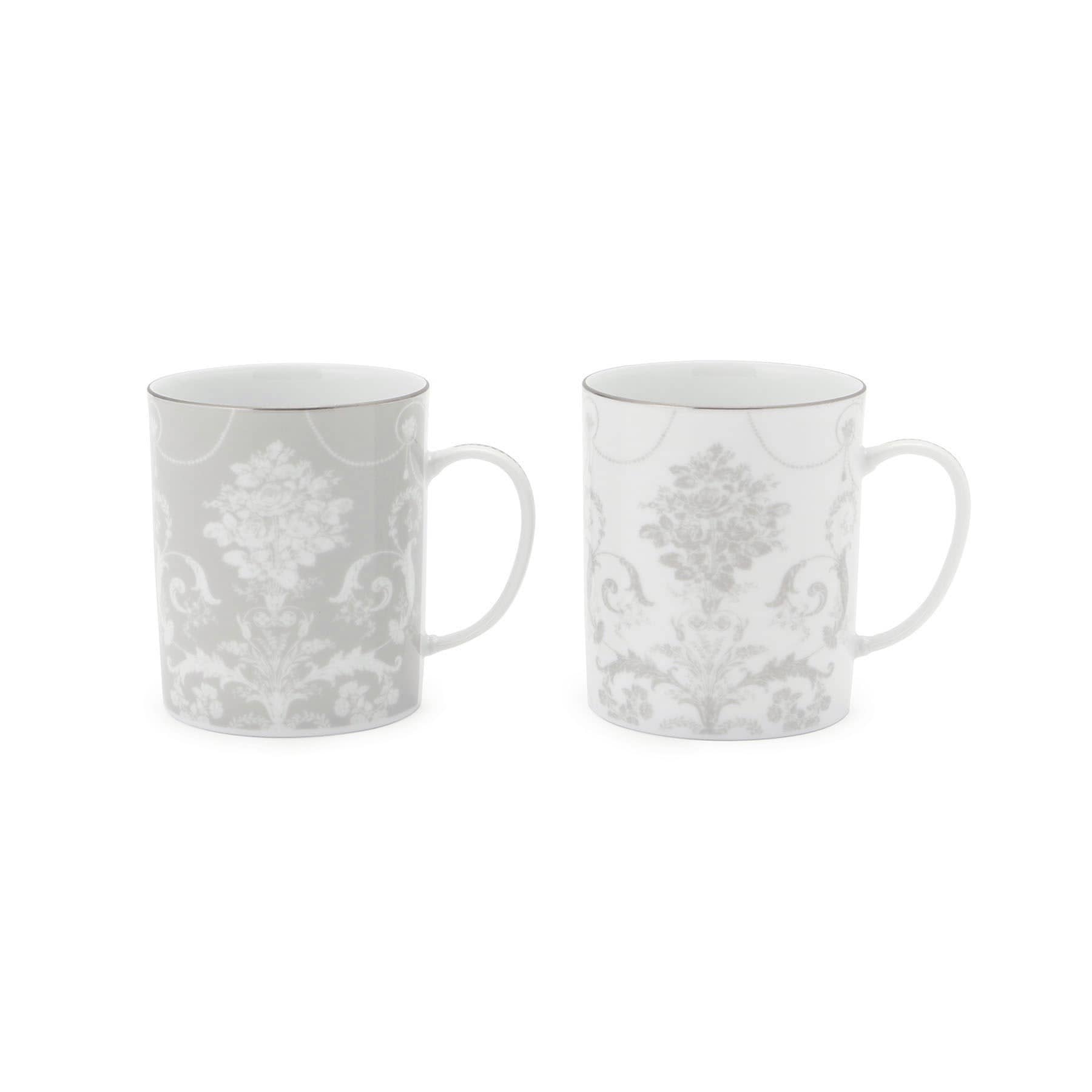ローラ アシュレイ LAURA ASHLEY ジョゼット柄 ペアマグカップ【返品不可商品】 (ライトグレー) ライトグレー(111)