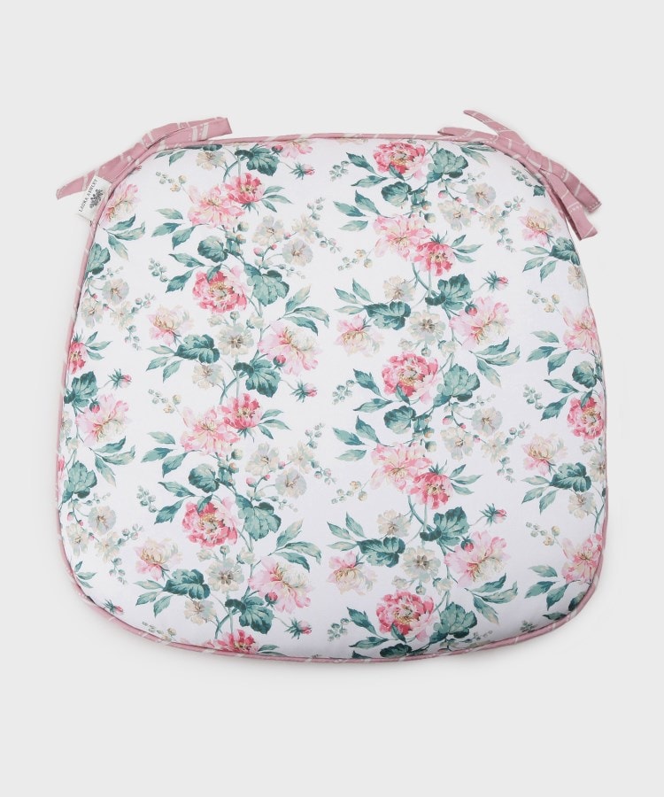 ローラ アシュレイ LAURA ASHLEY ロミリー柄 シートクッション (ブルー(192)) ブルー(192)