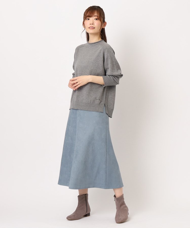 ローラ アシュレイ LAURA ASHLEY コットンカシミアプルオーバー (グリーン(022)) グリーン(022)