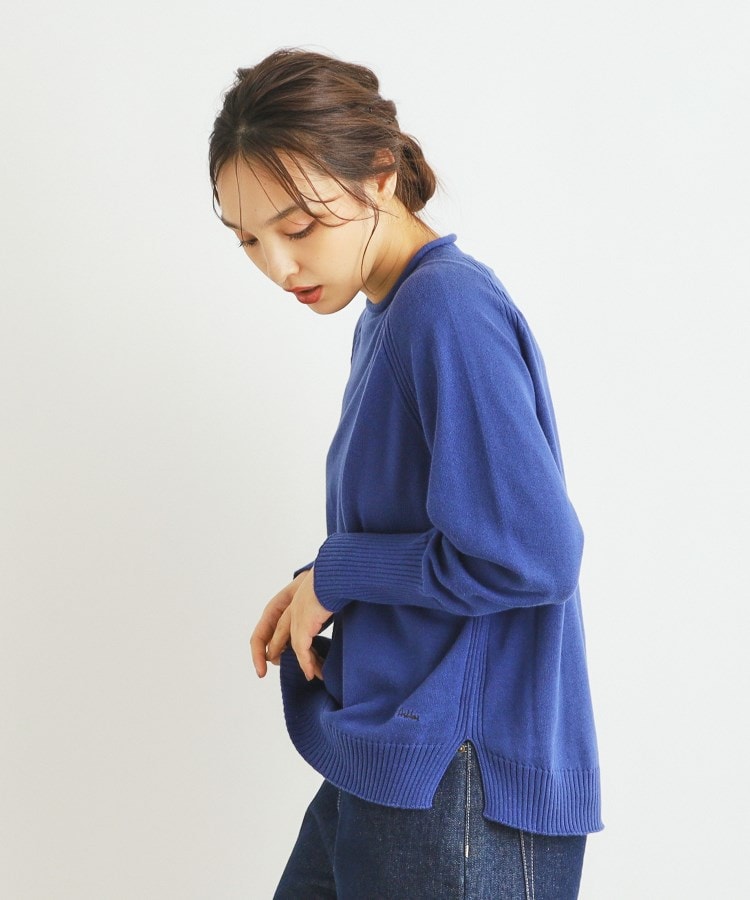 ローラ アシュレイ LAURA ASHLEY コットンカシミアプルオーバー (グリーン(022)) グリーン(022)