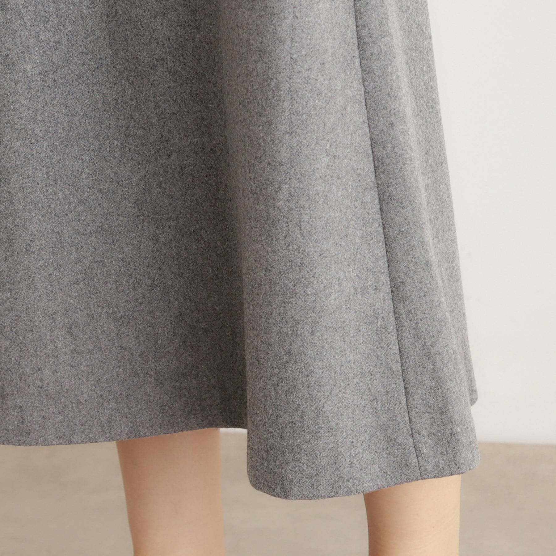 ローラ アシュレイ LAURA ASHLEY 【ウール混】フレアスカート (ライトグレー(011)) ライトグレー(011)