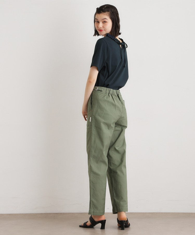 ローラ アシュレイ LAURA ASHLEY 【前後2WAY/洗える/コットン100%/日本製/定番人気!】フリルネックカットソー (ネイビー(094)) ネイビー(094)