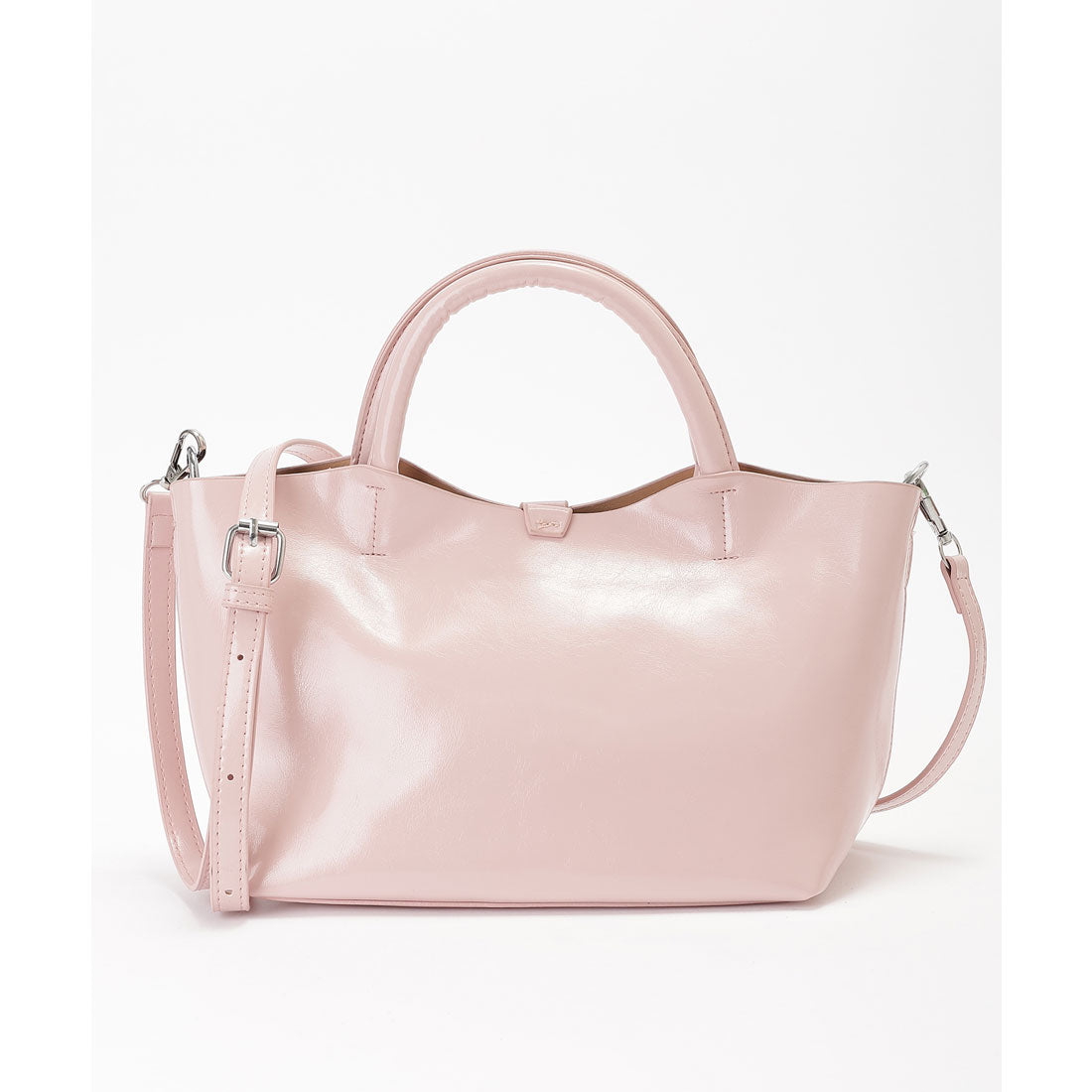 レースレディース Lace Ladies コンパクト スクエア 2WAY シンプル ショルダーバッグ (グリーン) グリーン