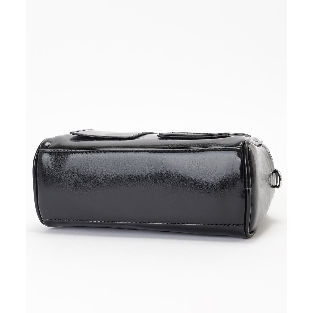 レースレディース Lace Ladies パスポケット付き レザー調 2WAY ボストン トートバッグ (ブラック) ブラック