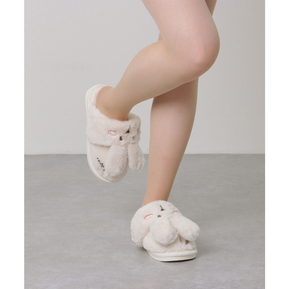 賽車女士 Lace Ladies 3D 兔子 設計 毛絨 拖鞋
