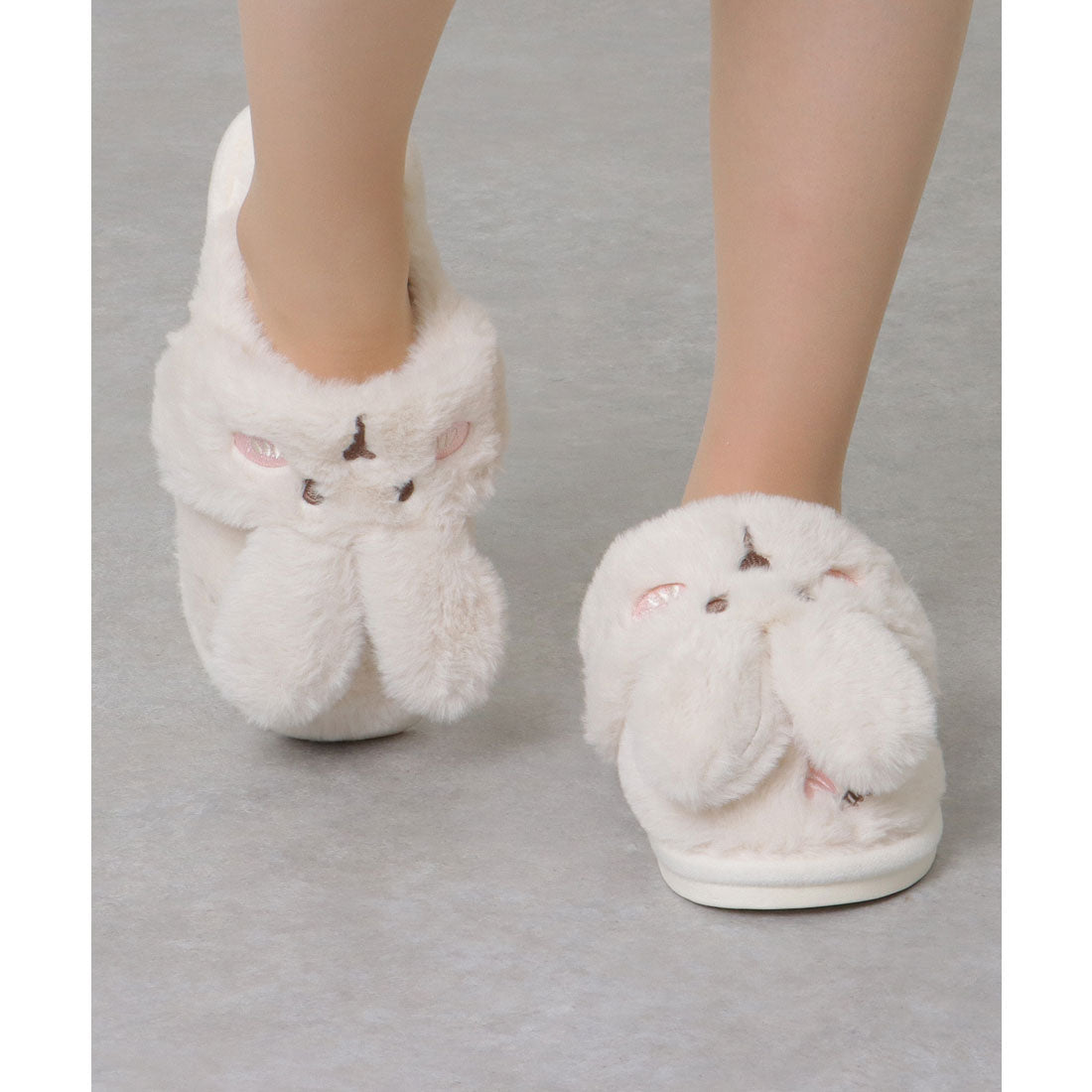 賽車女士 Lace Ladies 3D 兔子 設計 毛絨 拖鞋