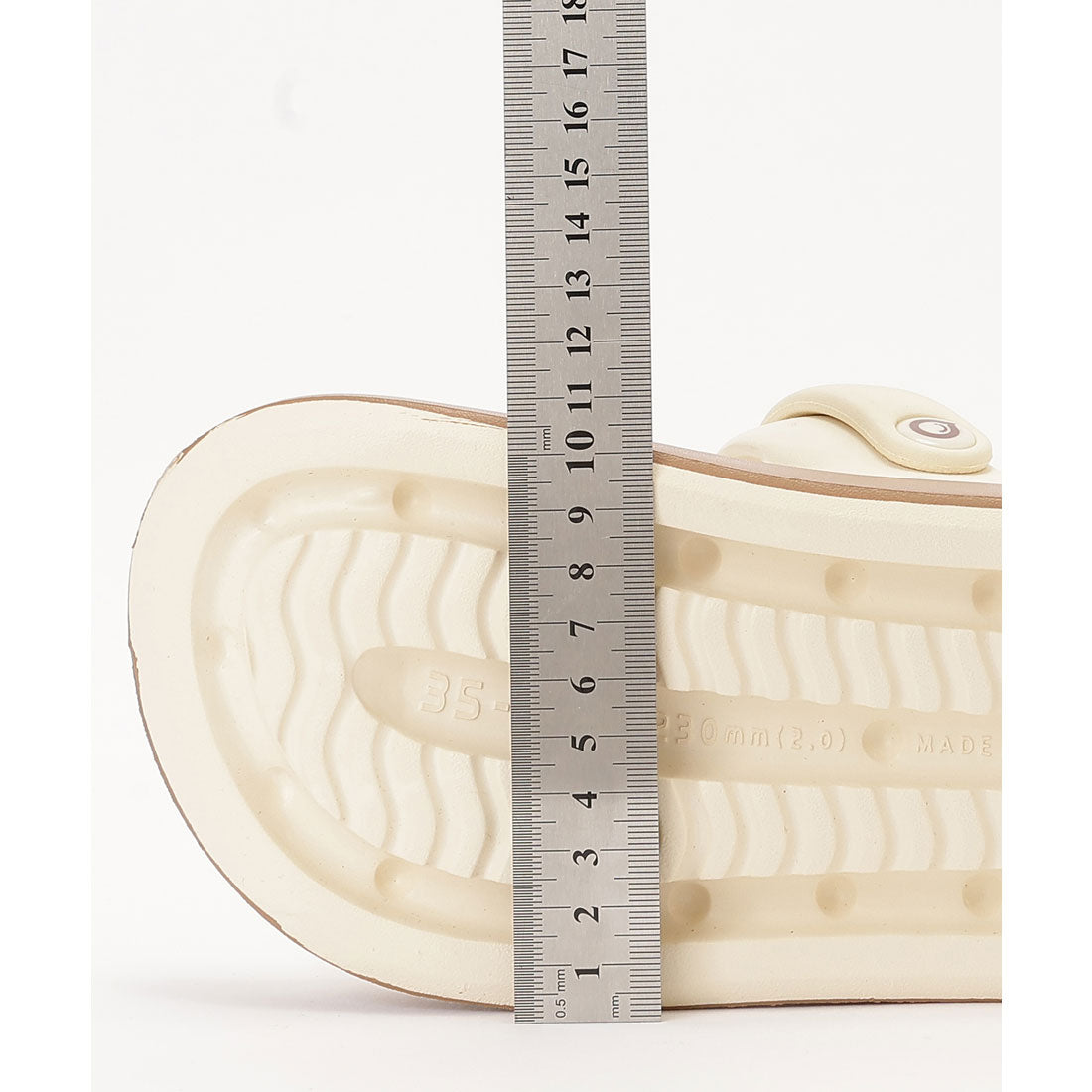 レースレディース Lace Ladies 2WAY EVA ボリューム 厚底 サンダル (ホワイト) ホワイト