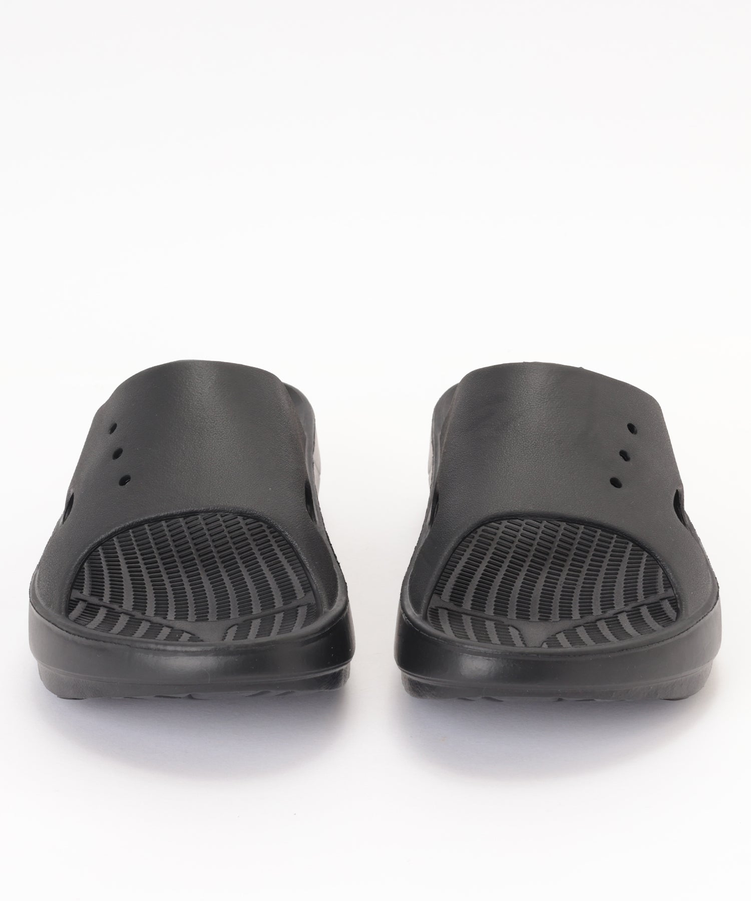 レースレディース Lace Ladies 厚底 スライド スリッパ コンフォート サンダル (ブラック) ブラック