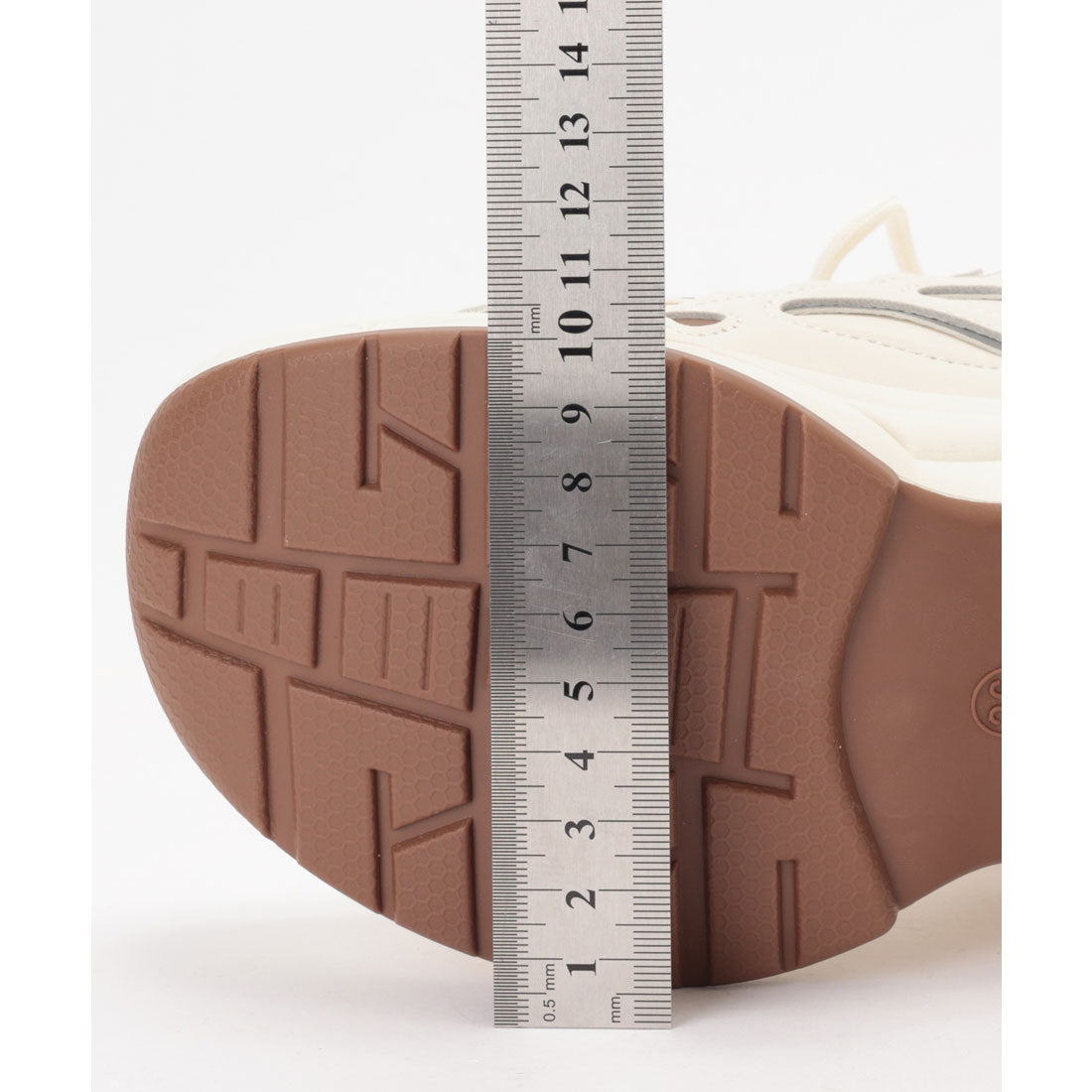 レースレディース Lace Ladies 厚底 レースアップ スポーツ スニーカー (アイボリー) アイボリー