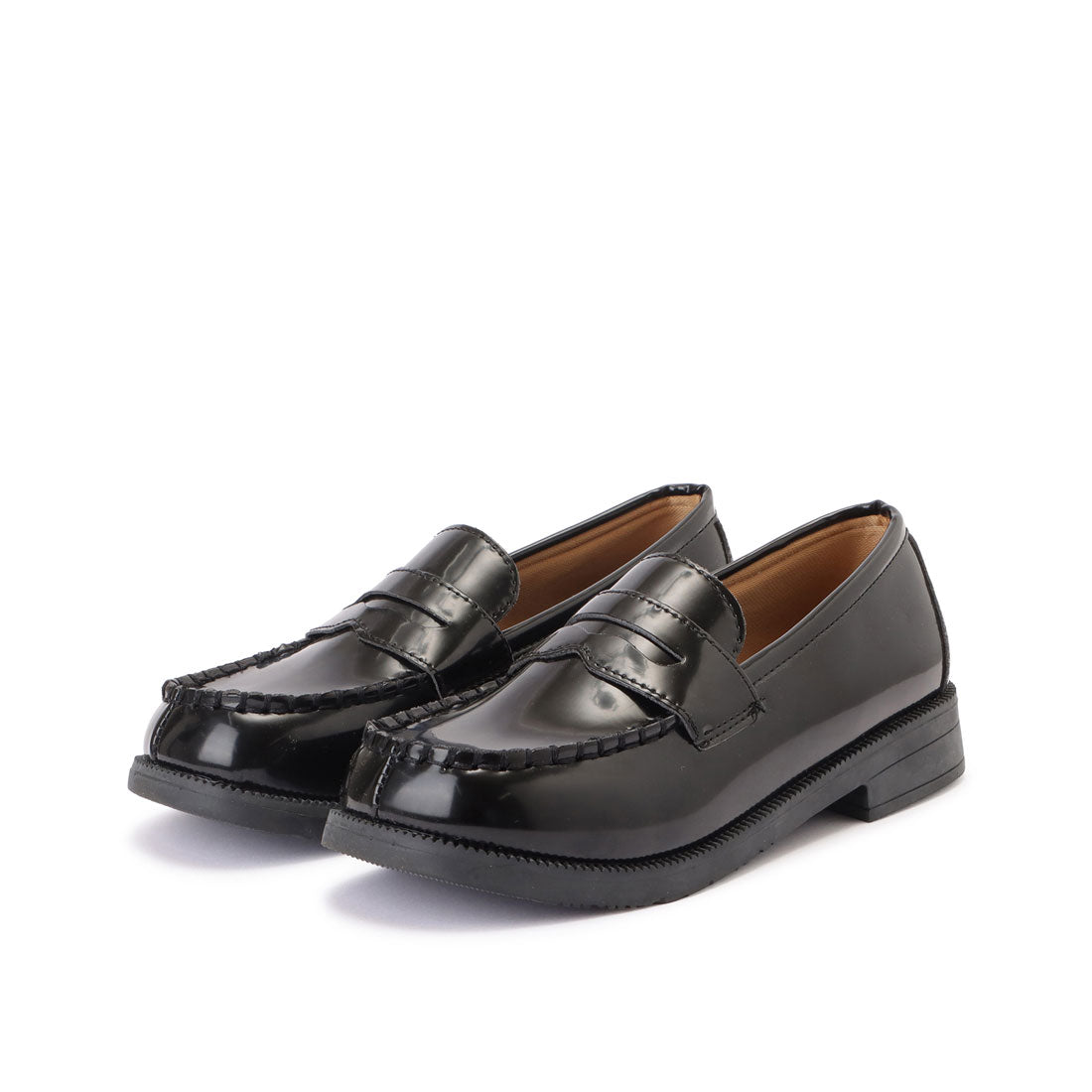 レースレディース Lace Ladies ローヒールコインローファー,ブラック