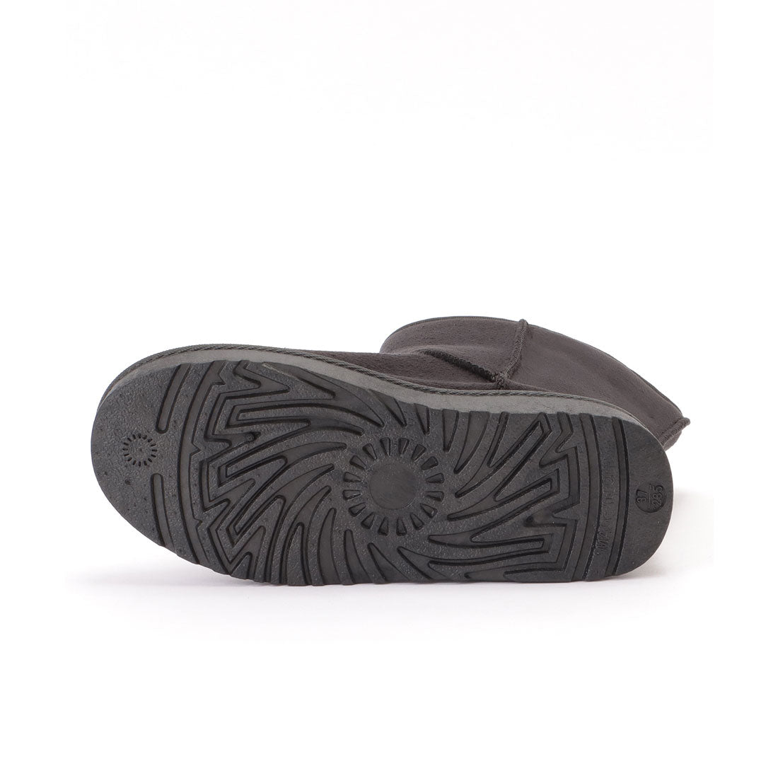 レースレディース Lace Ladies ムートン風ボアフラットショートブーツ (ブラック) ブラック