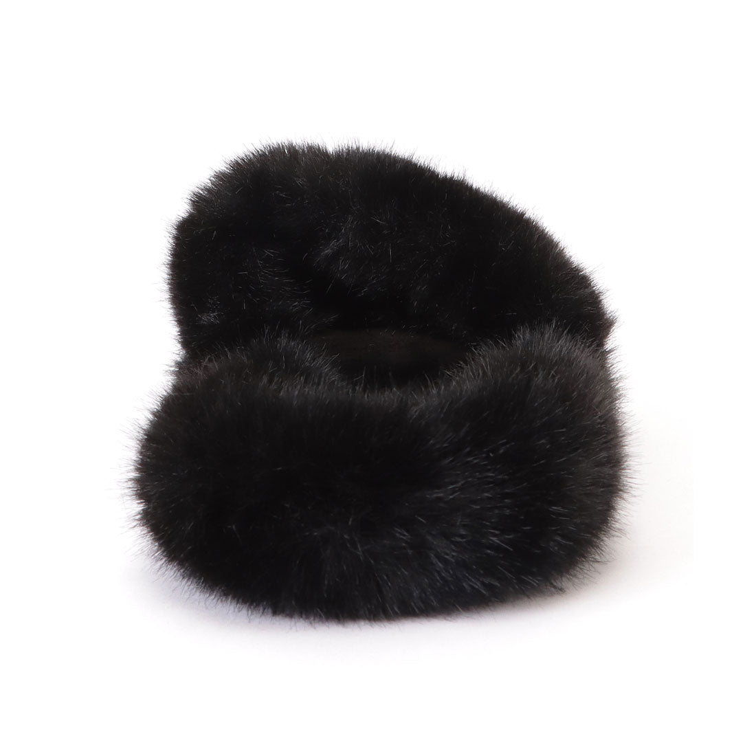 レースレディース Lace Ladies リッチ ファー カラー フラット スリッパ