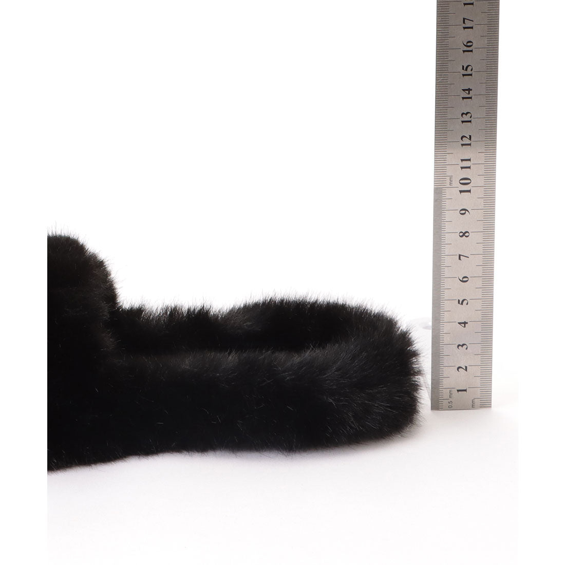 レースレディース Lace Ladies リッチ ファー カラー フラット スリッパ