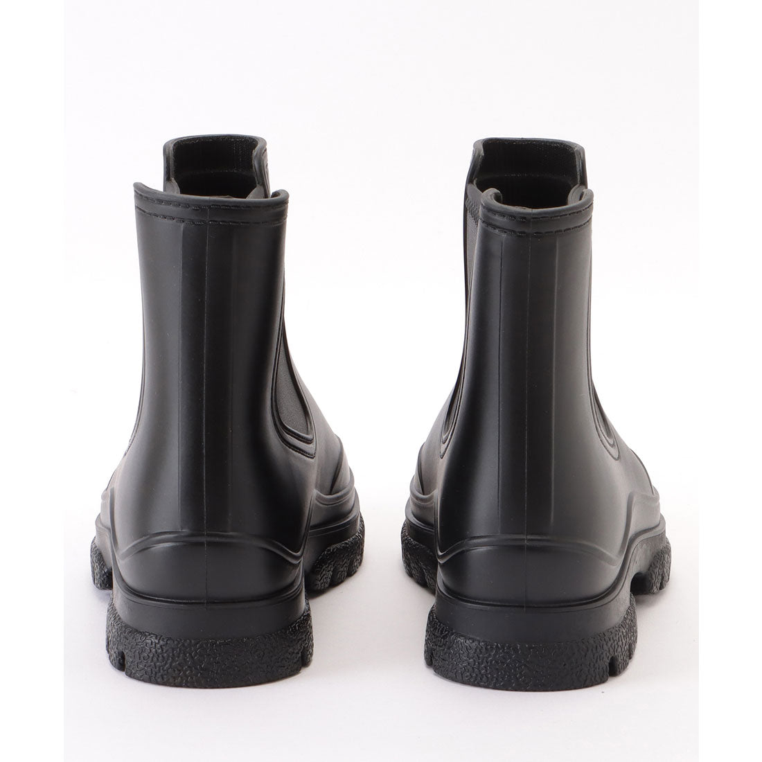 レースレディース Lace Ladies サイドゴア ベーシック ショート レインブーツ (ブラック) ブラック