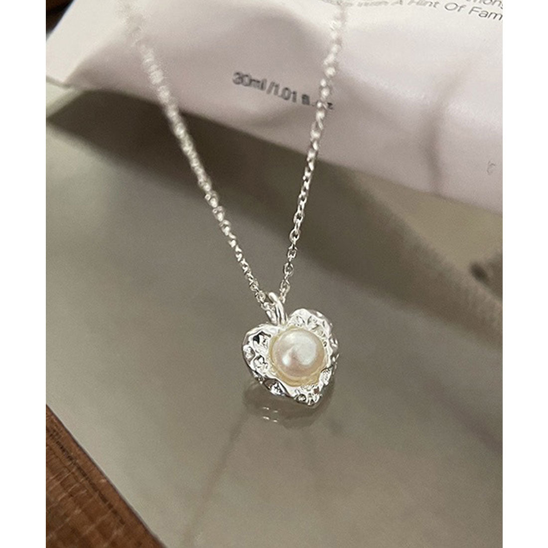 レースレディース Lace Ladies ハート リボン バラエティ デザイン ネックレス (G.シルバー) G.シルバー