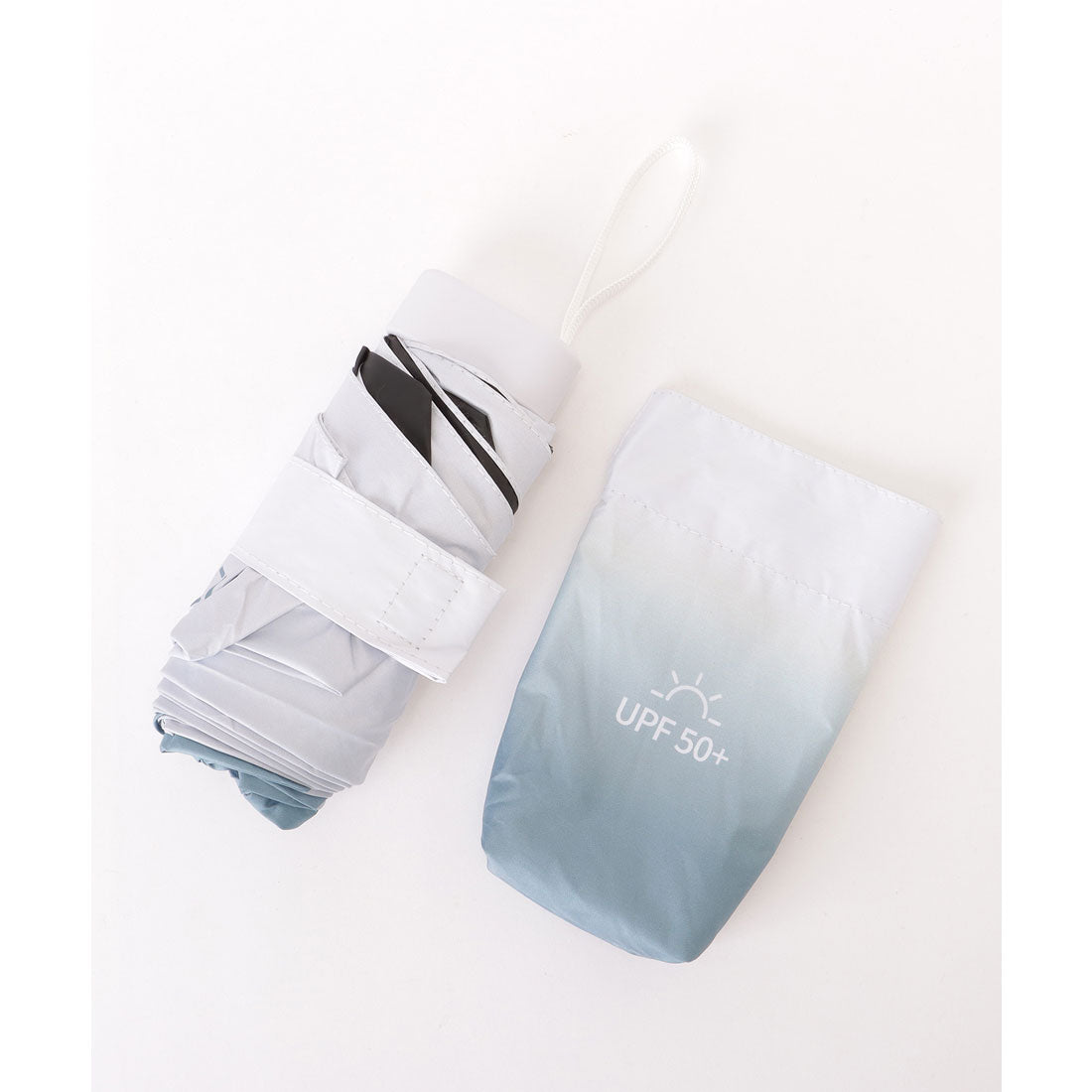 レースレディース Lace Ladies 【雨晴兼用】グラデーション コンパクト 軽量 折りたたみ傘 (ラベンダー) ラベンダー