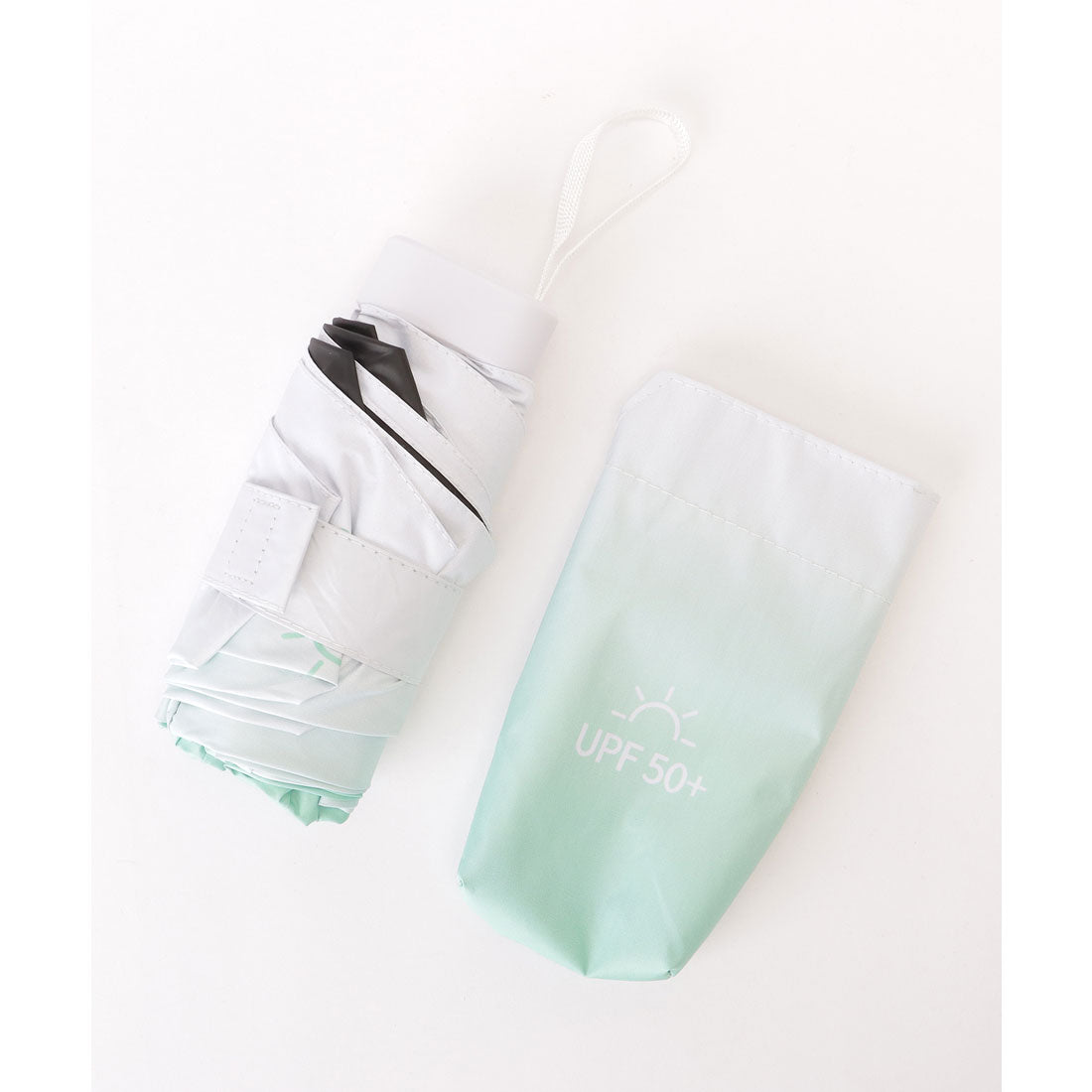 レースレディース Lace Ladies 【雨晴兼用】グラデーション コンパクト 軽量 折りたたみ傘 (ラベンダー) ラベンダー