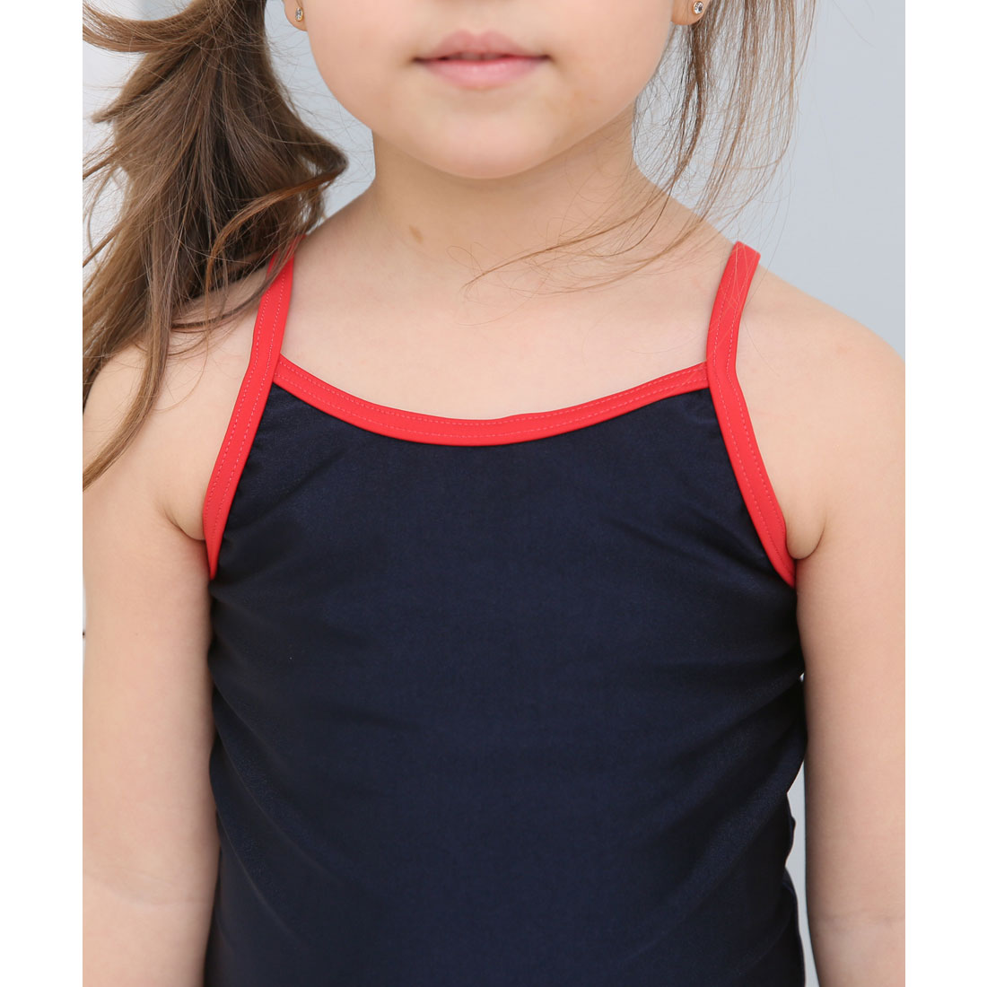 レースレディース Lace Ladies 女児 ライン入り セパレート スカートタイプ スクール水着 ガールズ 女子 ワンピース水着【返品不可商品】