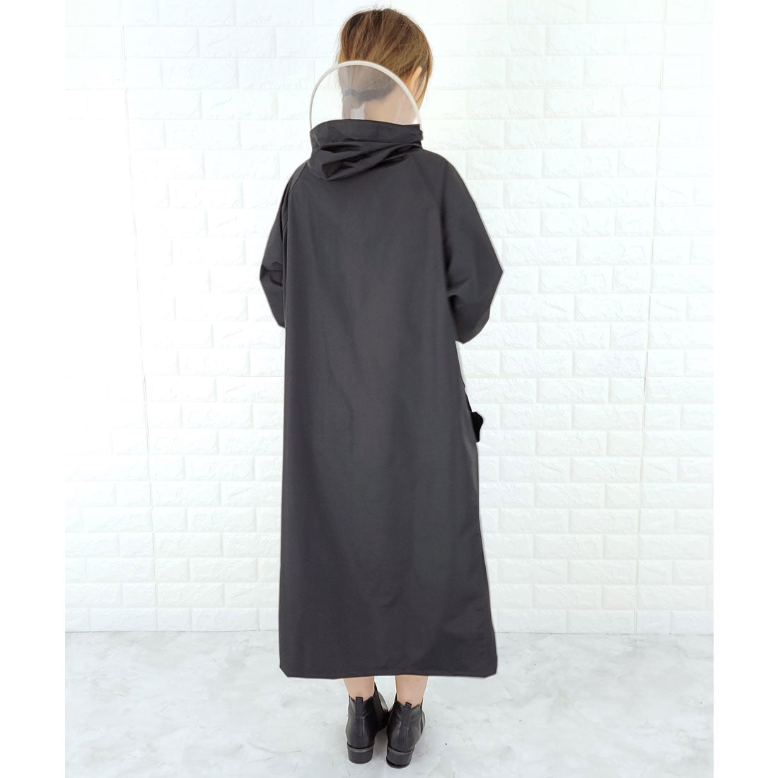 レースレディース Lace Ladies フード付きレインコート 収納袋付き