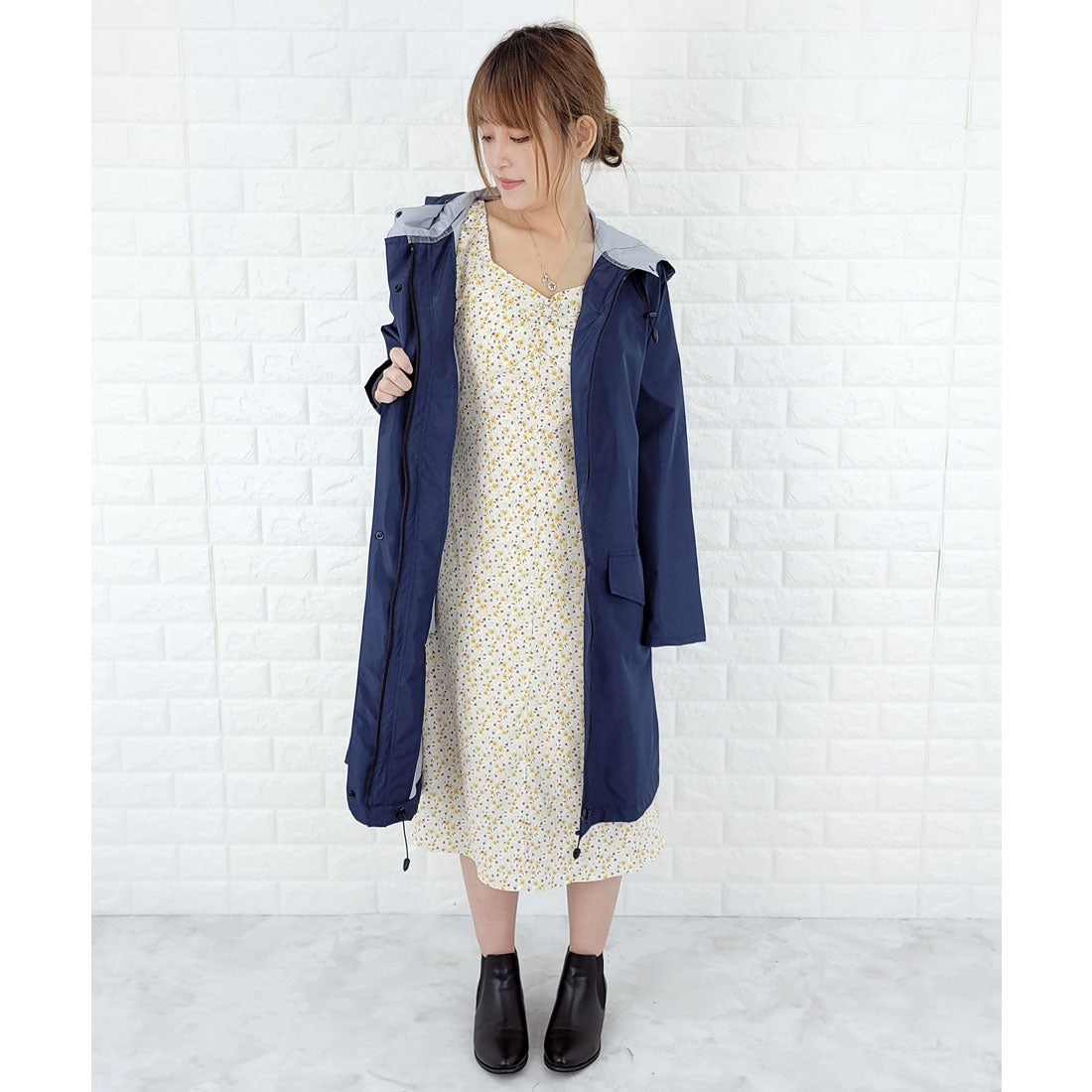 レースレディース Lace Ladies 収納袋付レインコート