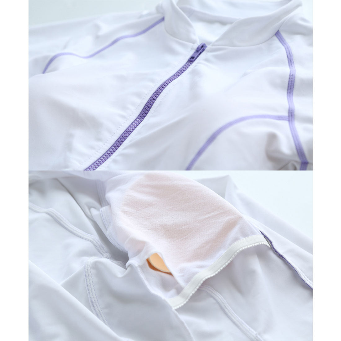 レースレディース Lace Ladies ロングファスナーフィットネス水着 セパレート