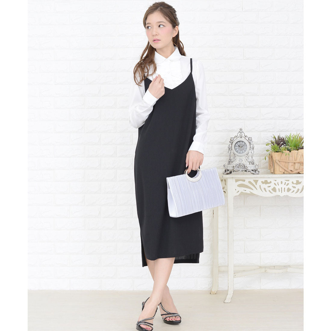 knee length dresses for ladies Lace Ladies Overalls-Style Jumper Skirt All-in-One Dress
