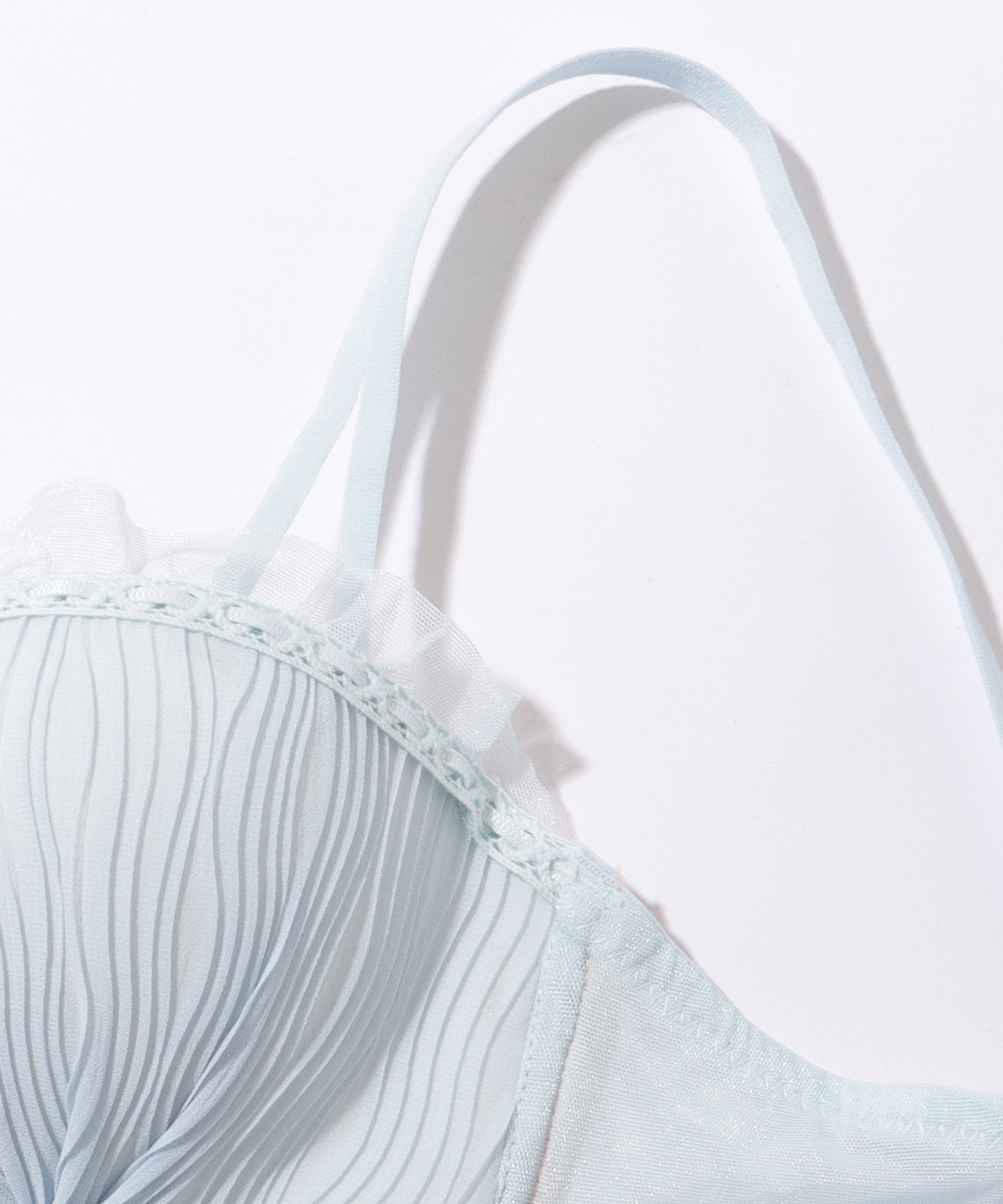 レースレディース Lace Ladies ダブルリボン チュール フリル ノンワイヤー ブラ&ショーツ【返品不可商品】 (ピンク) ピンク