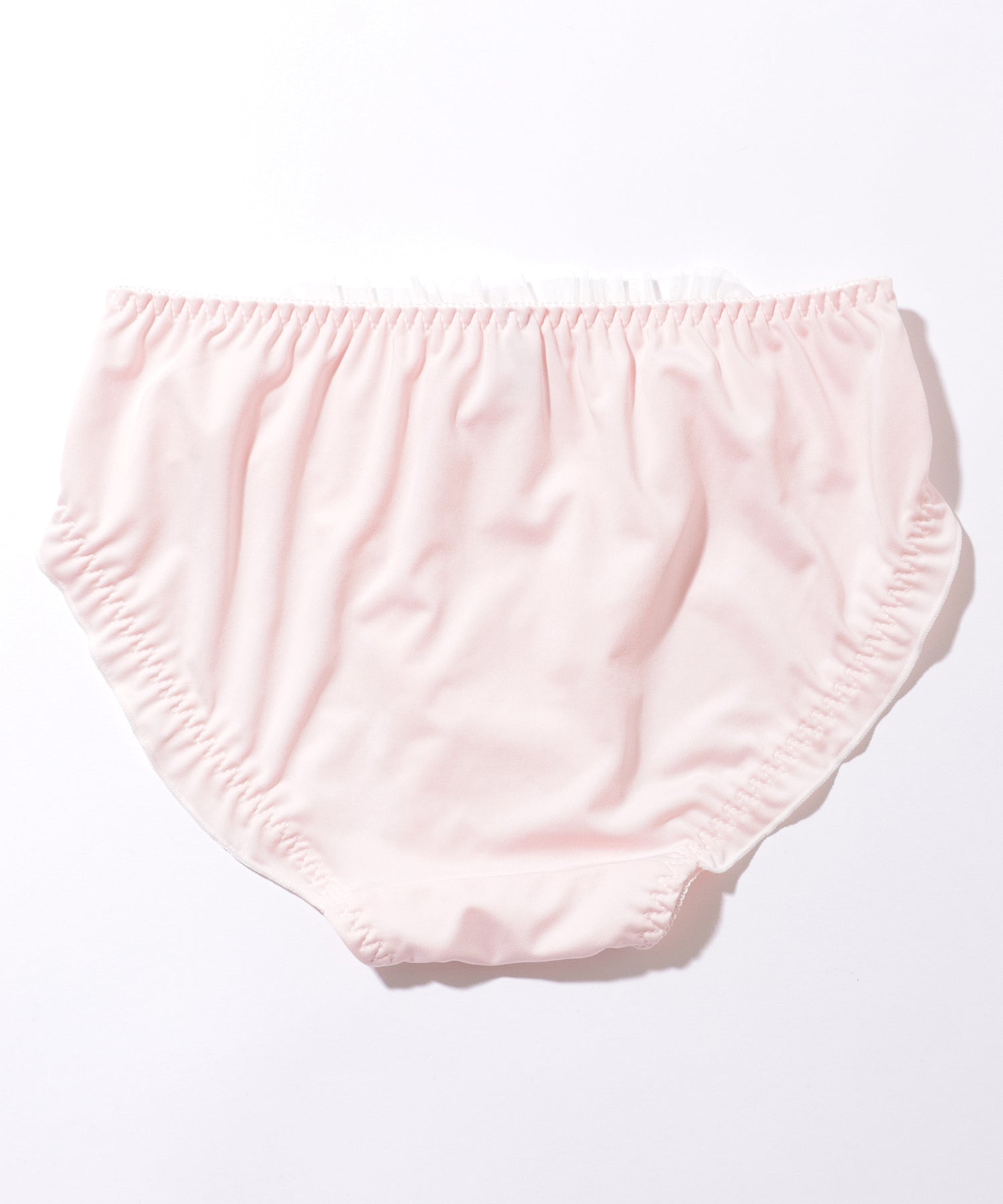 レースレディース Lace Ladies リボン付き フリル ドット レース ブラ&ショーツ【返品不可商品】 (ピンク) ピンク