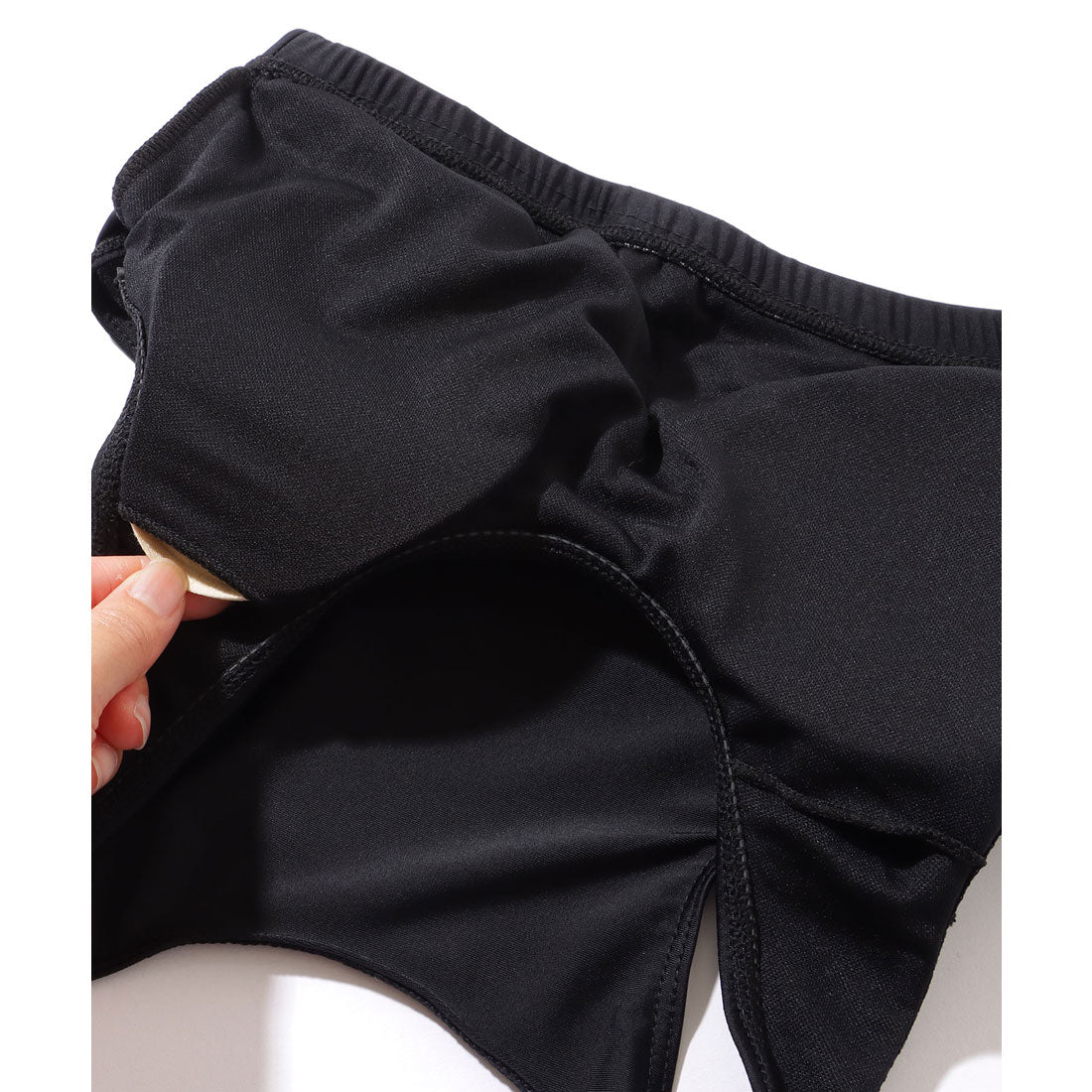 レースレディース Lace Ladies 【5点セット】 ボタニカル柄 配色 スリム フィット ラッシュガード【返品不可商品】 (ブラック) ブラック