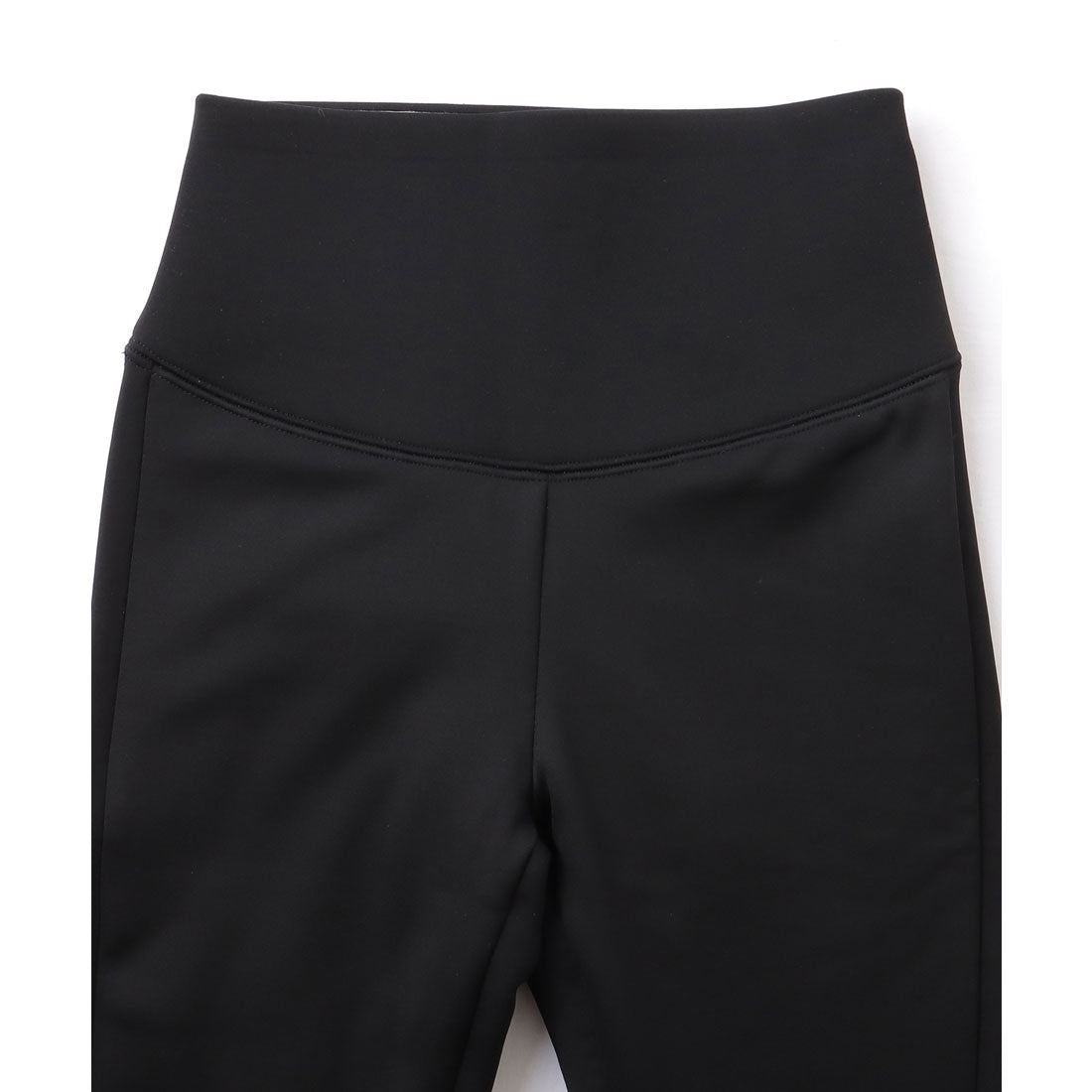 レースレディース Lace Ladies ハイウエスト 補正 厚手 ボア ダウン ニット レギンス (ブラック) ブラック