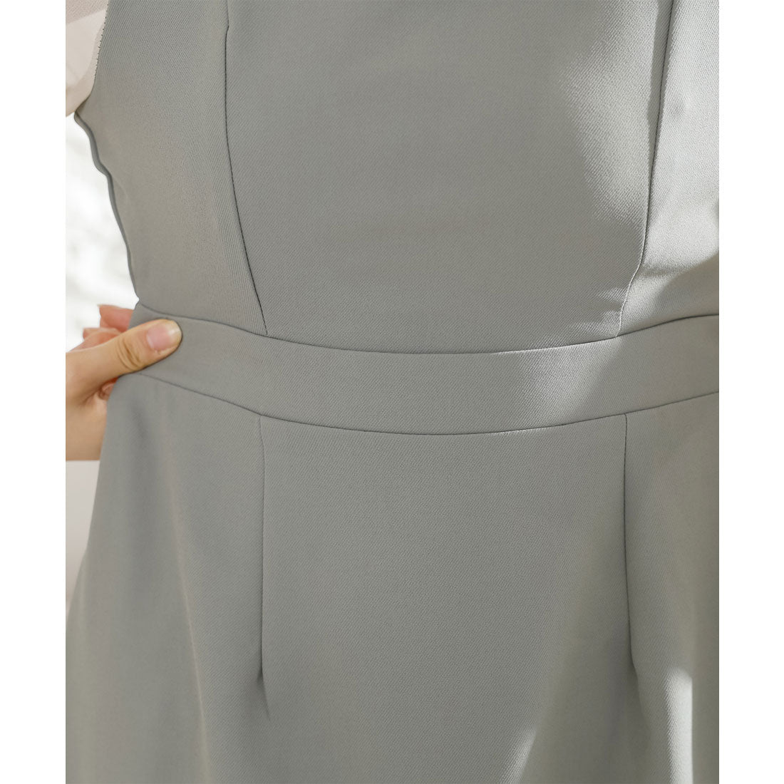 レースレディース Lace Ladies スクエア キーネック ハイウエスト タイト ワンピース