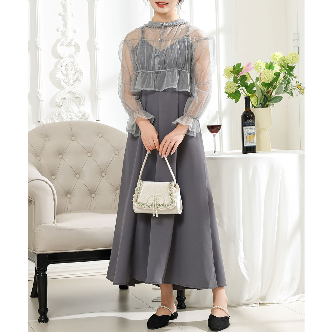 knee length dresses for ladies Haute Bohemian” Bodycon Maxi Dress with Bolero Jacket – The Black Sheep  Collective main image 0
