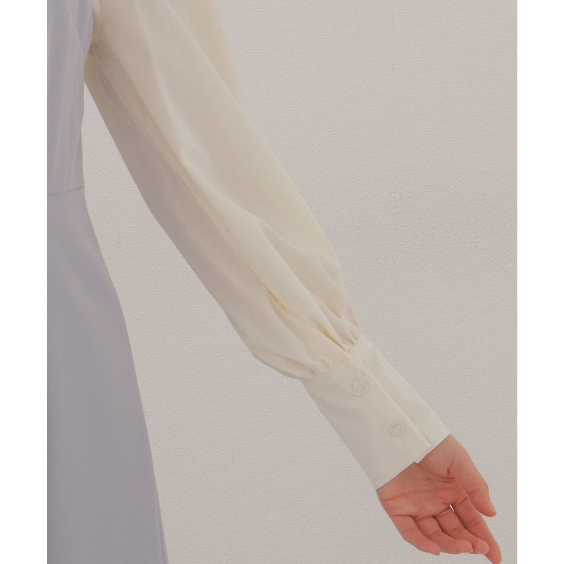 レースレディース Lace Ladies ボウタイ付き ハートネック ドッキング マキシ ワンピース (グレージュ) グレージュ