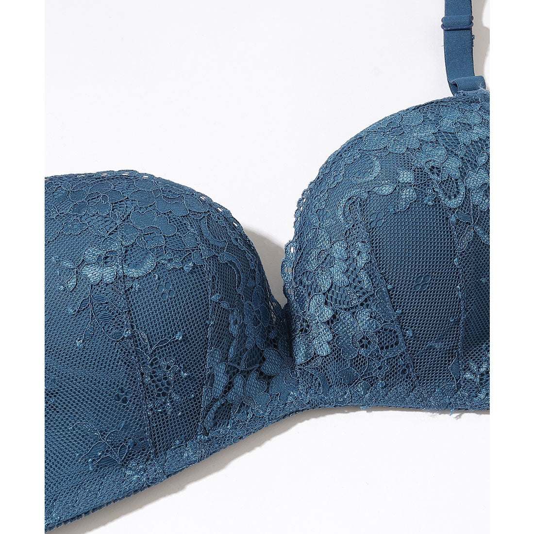 レースレディース Lace Ladies 【2点セット】ソリッドカラー レース 3/4 ブラ&ショーツ セット【返品不可商品】 (グレー) グレー