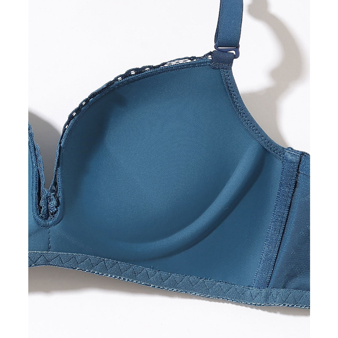 レースレディース Lace Ladies 【2点セット】ソリッドカラー レース 3/4 ブラ&ショーツ セット【返品不可商品】 (グレー) グレー