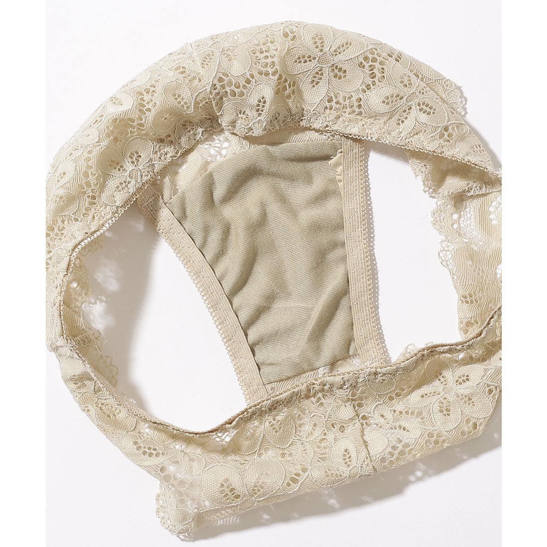 レースレディース Lace Ladies 【2点セット】ロマンチック フル レース ノンワイヤー ブラジャー&ショーツ【返品不可商品】 (ピンク) ピンク