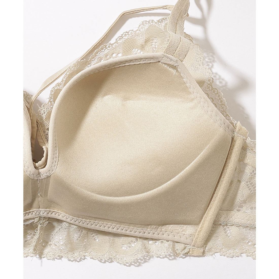 レースレディース Lace Ladies 【2点セット】ロマンチック フル レース ノンワイヤー ブラジャー&ショーツ【返品不可商品】 (ピンク) ピンク