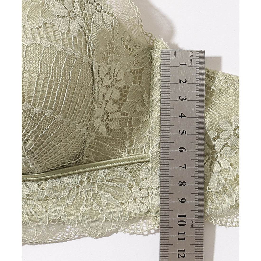 レースレディース Lace Ladies 【2点セット】センター カットアウト レース ブラジャー&ショーツ【返品不可商品】 (グリーン) グリーン