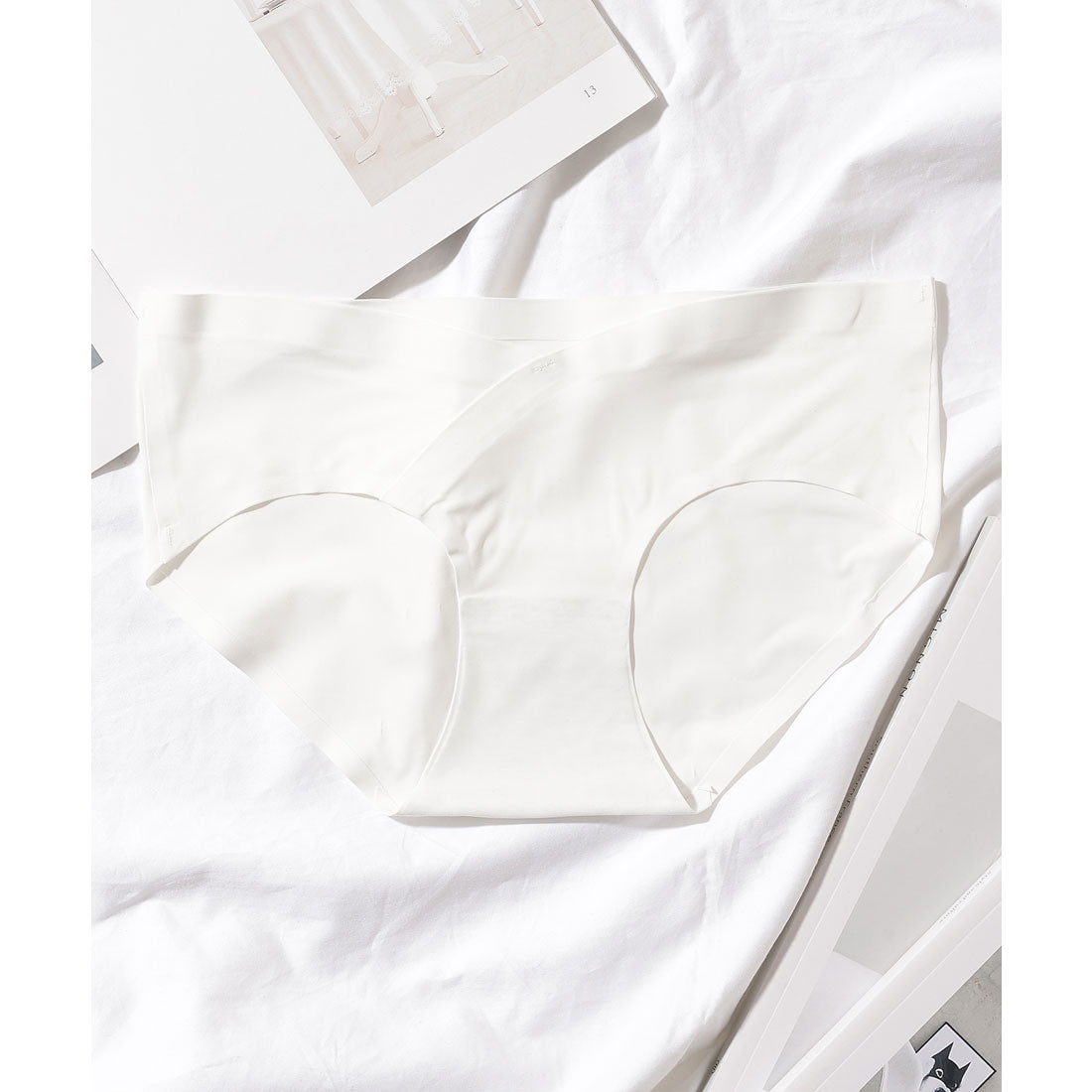 レースレディース Lace Ladies 【6枚セット】ソリッドカラー カシュクール風 V字 ショーツ【返品不可商品】 (6枚セット) 6枚セット