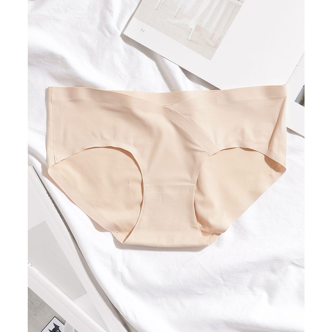 レースレディース Lace Ladies 【6枚セット】ソリッドカラー カシュクール風 V字 ショーツ【返品不可商品】 (6枚セット) 6枚セット