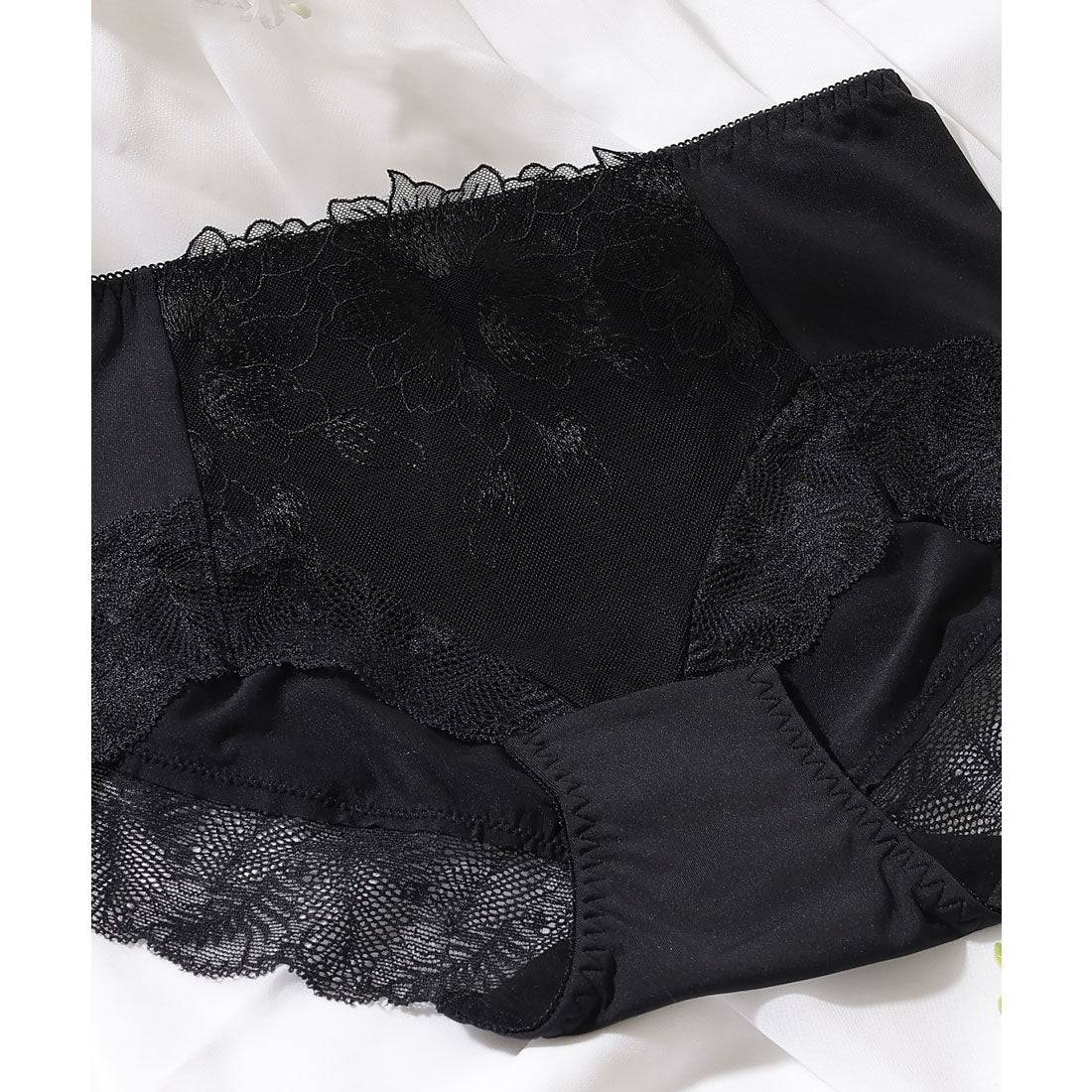 レースレディース Lace Ladies 【5枚セット】ボタニカル刺繍レースドッキングショーツ【返品不可商品】 (5枚セット) 5枚セット