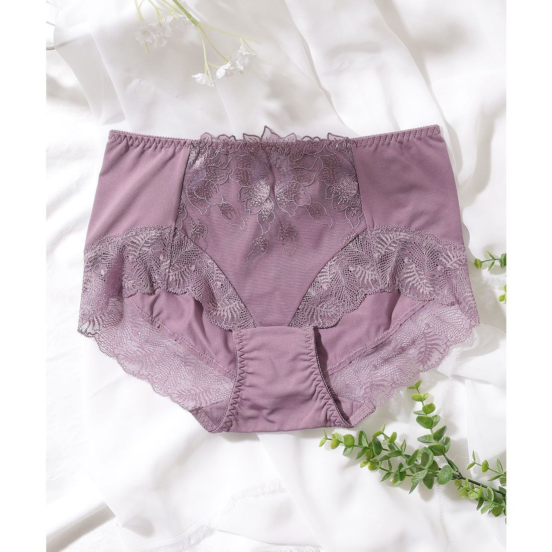 レースレディース Lace Ladies 【5枚セット】ボタニカル刺繍レースドッキングショーツ【返品不可商品】 (5枚セット) 5枚セット