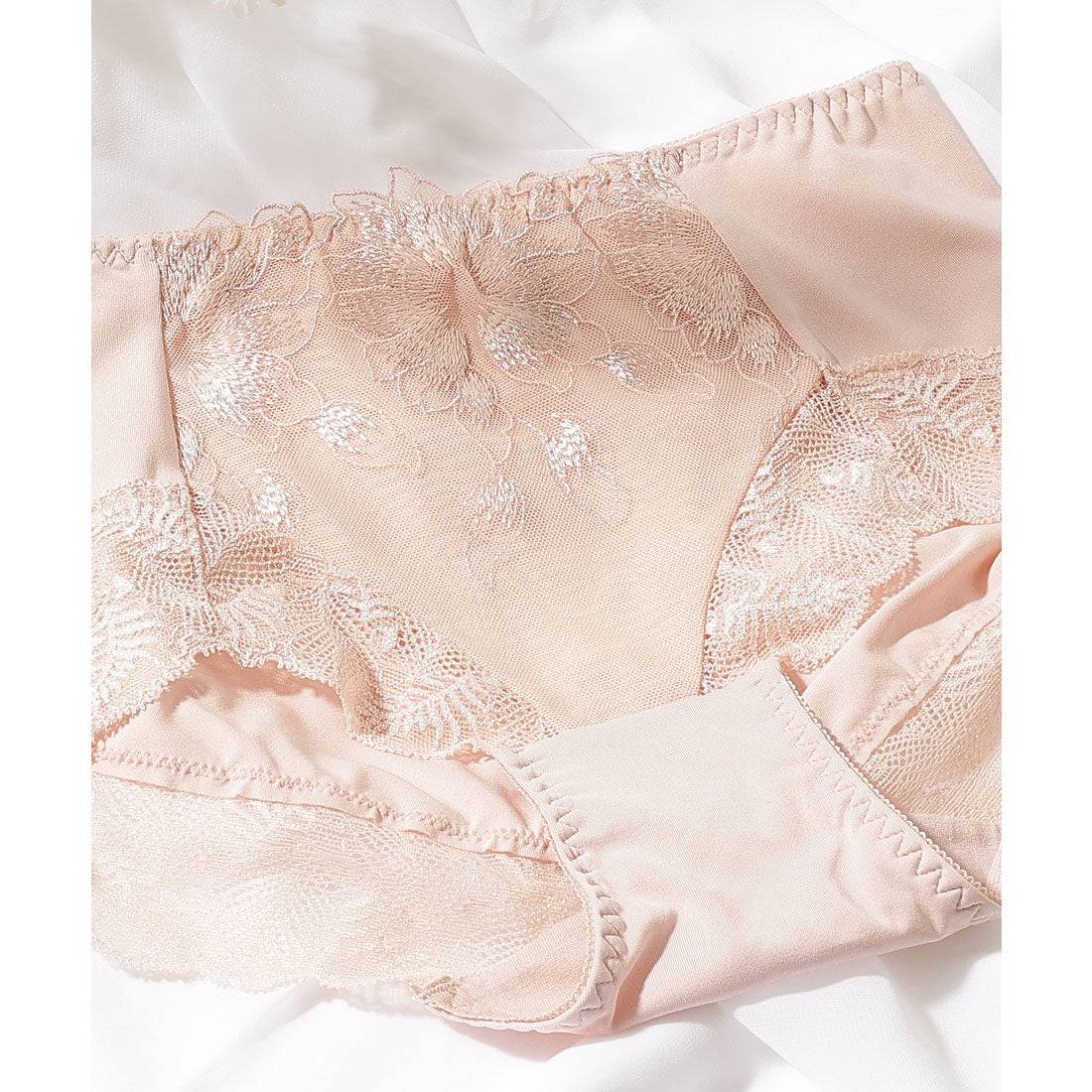 レースレディース Lace Ladies 【5枚セット】ボタニカル刺繍レースドッキングショーツ【返品不可商品】 (5枚セット) 5枚セット