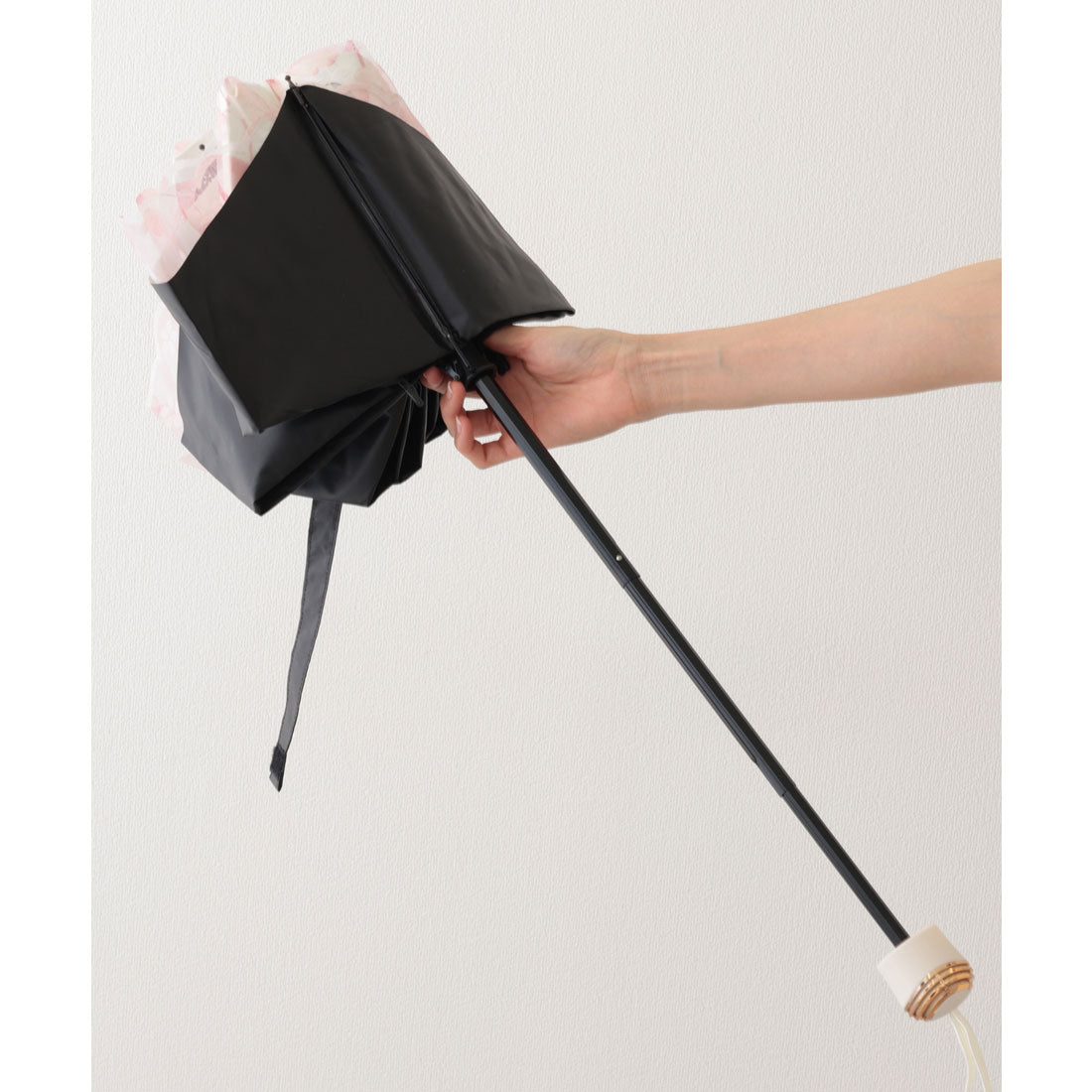 レースレディース Lace Ladies 晴雨兼用 レース レイヤード 遮光 折りたたみ傘 (グレー) グレー