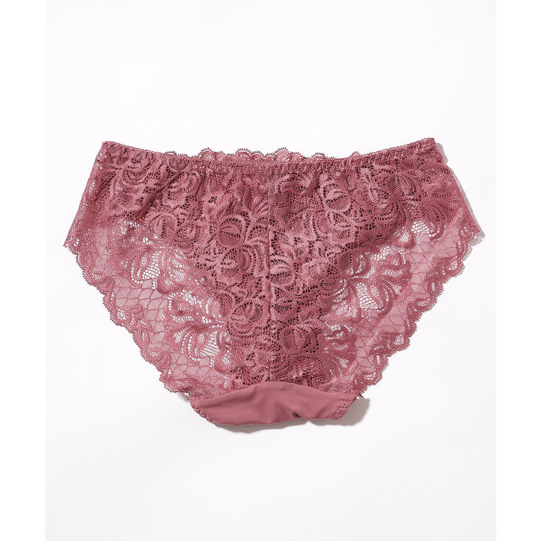 レースレディース Lace Ladies エレガント レース レイヤード ブラジャー&ショーツ セット (レッド) レッド