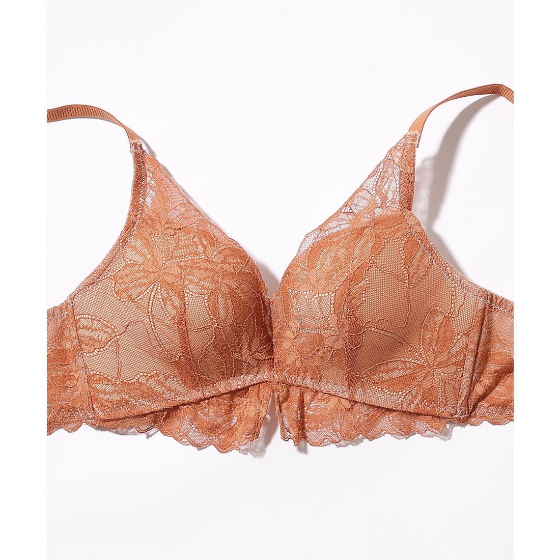 レースレディース Lace Ladies アンダー レース フラワー ブラジャー&ショーツ セット (グレー) グレー